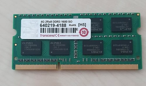 Transcend 4gb ddr3 1600mhz - transcend,