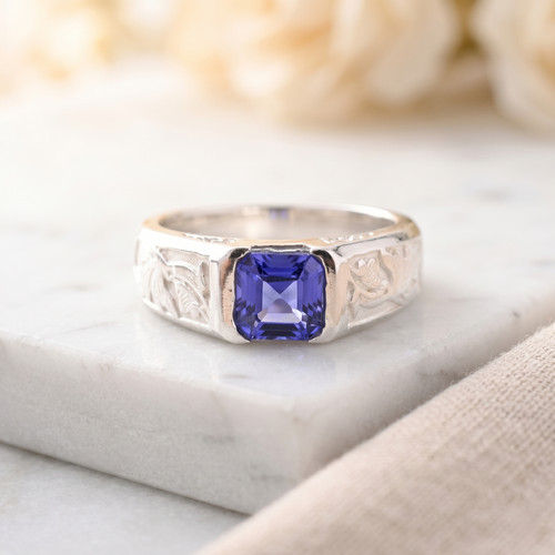 Anello uomo pietra - , preziosa