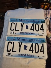 MINNESOTA License Plate 10,000