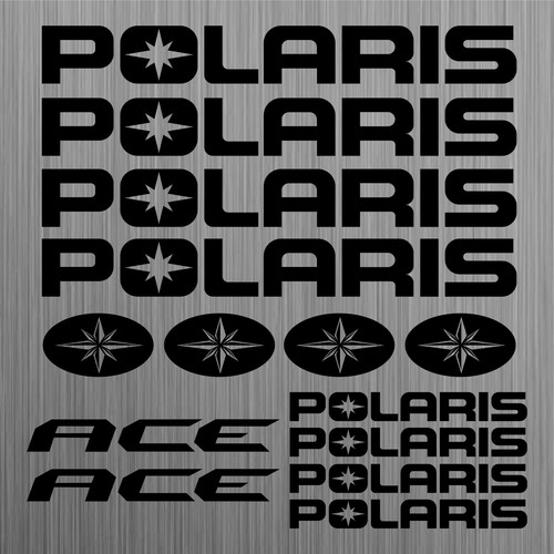 Adesivo decalcomania polaris - adesivo,