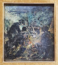 1917 DIPINTO ESPRESSIONISTA