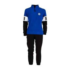 Tuta Uomo In Pile Da Casa F.C. Inter Prodotto Ufficiale Felpa Con Logo