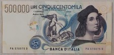 500000 LIRE RAFFAELLO - NUMERI
