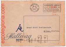 ai3242 - SVIZZERA - STORIA POSTALE - COPERTINA - Automobili - 1937