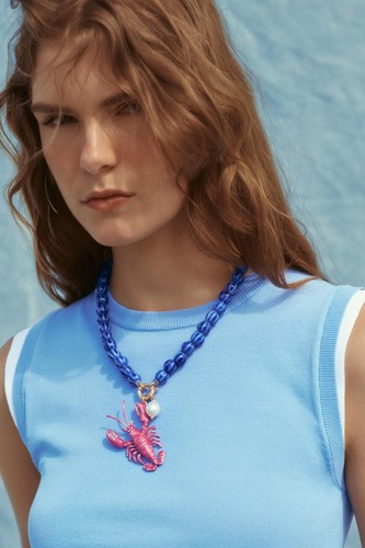 Zara 2025 collana con perle - zara,