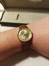 Longines presence placcato oro cinturino in Pelle - Mai Indossato