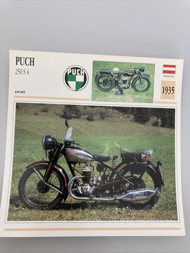 Puch 250 1935 carta moto - 250,