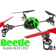 Quadricottero Radiocomandato Coccinella 4 Canali UFO BEETLE 816 2,4 Ghz