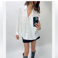 ZARA Satin Textured Loose
