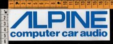 ADESIVO STICKER VINTAGE - ALPINE HIFI COMPUTER CAR AUDIO