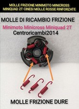 MOLLE FRIZIONE MINIMOTO MINICROSS MINIQUAD 2T CINESI MOLLE ROSSE RINFORZATE DURE