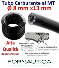 TUBO CARBURANTE RETINATO Ø 8X13 ALTA QUALITA'  PER BENZINA DIESEL BARCA GOMMONE