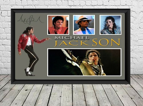 Michael jackson signed photo - michael,
