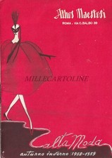 ATHOS MAESTOSI ROMA - Alta Moda Autunno Inverno 1958 1959 Opuscolo Illustrato