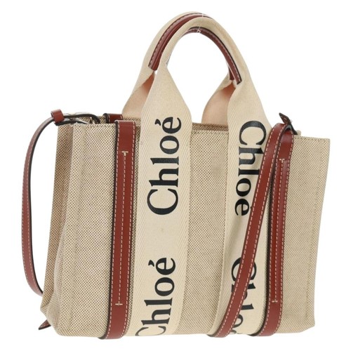 Chloe woody hand - bag, canvas