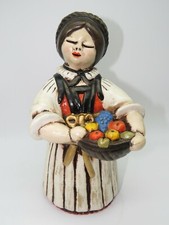 THUN, ragazza  Tirolese con frutta . Altezza 22 cm. Rara.