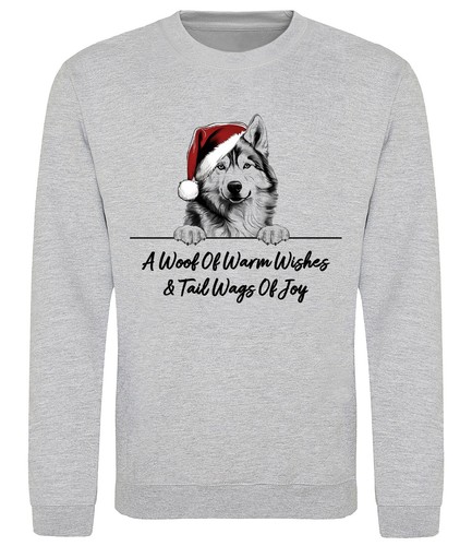 Felpa cane natale siberian - felpa,