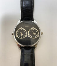 GUESS Steel Orologio W70004G2 Gents Elegante Classico Formale Color Black Silver