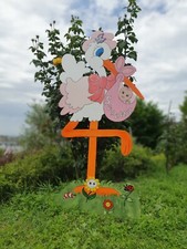 Cicogna fiocco nascita  sagoma