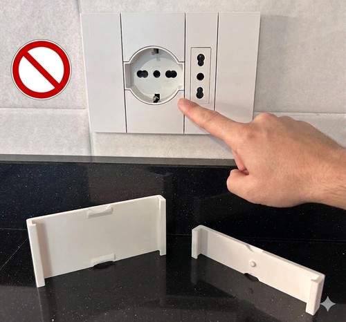 4pz copripresa sicurezza per - 4pz,