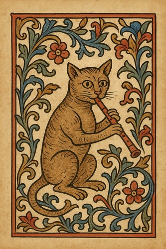 Gatto flauto strumento - gatto, musica