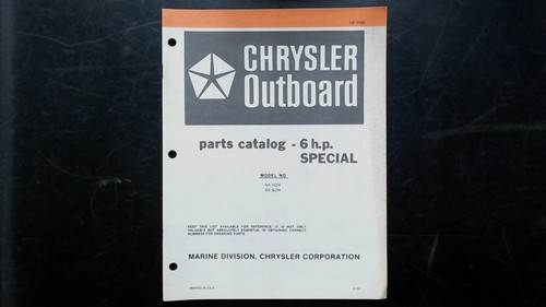 Chrysler outboard special - outboard, hp