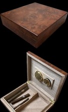 COHIBA Cigar Humidor Rare Veneer Amboyana Wood