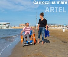 CARROZZINA MARE SPIAGGIA PIEGHEVOLE SMONTABILE PER DISABILI - ARIEL