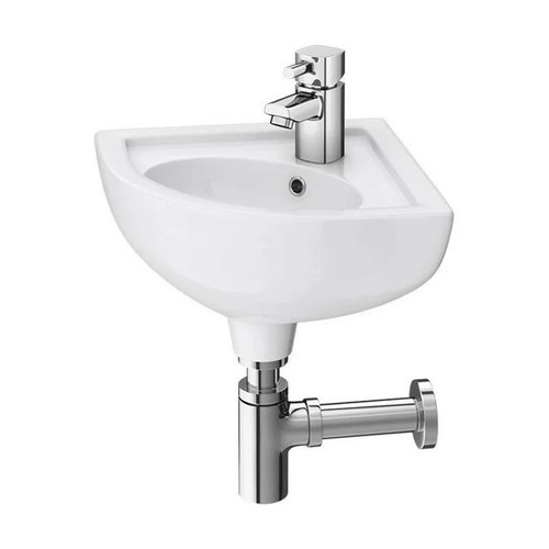 Lavabo angolare sospeso 44x36