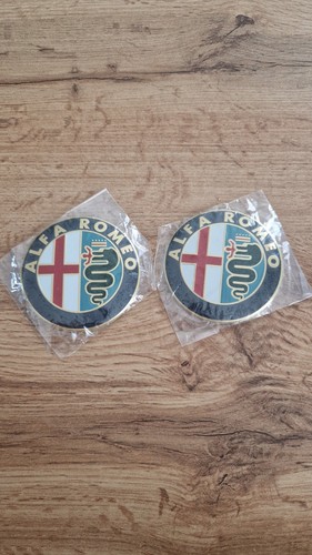 2pcs stemma alfa romeo emblem - alfa,