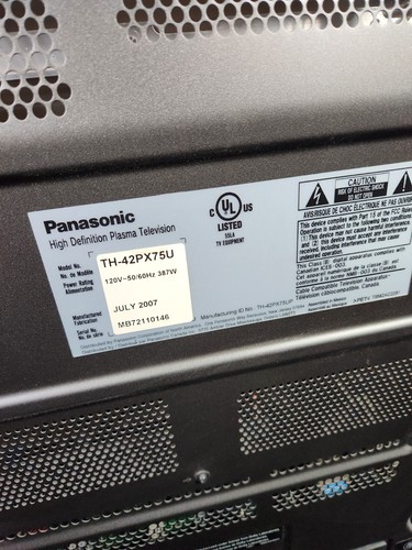 Panasonic plasma 42 - panasonic,
