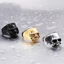 Anello Uomo Biker Teschio