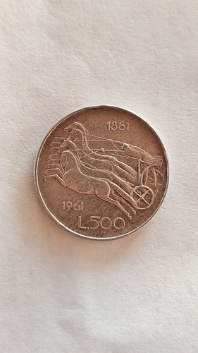 Moneta 500 lire argento - lire, anno