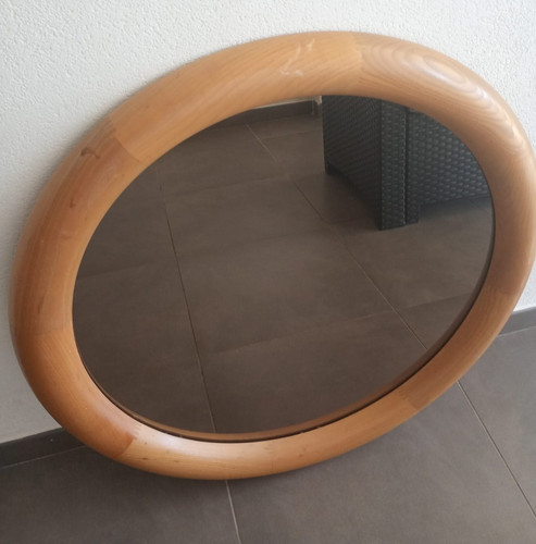 Specchio legno rotondo - specchio,