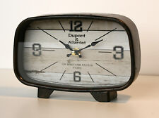 Orologio da tavolo da appoggio a batteria in metallo stile industriale L. 19,50