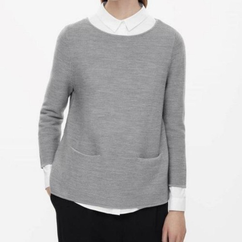 Maglione donna cos blu navy - cos,