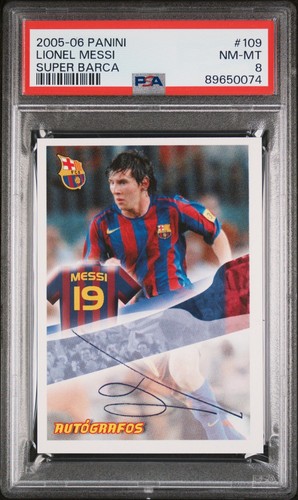 Messi 109 autografo fc - messi,