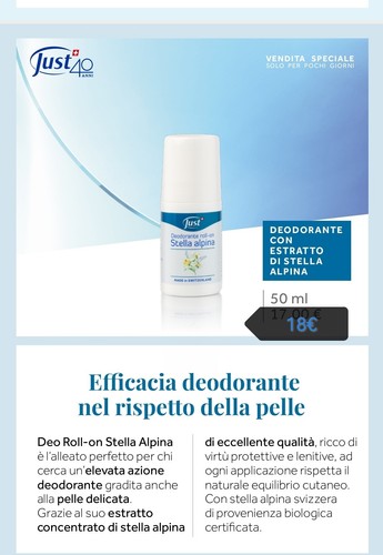 Deo roll stella alpina just - deo,