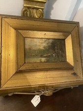 dipinto olio su tavola fine