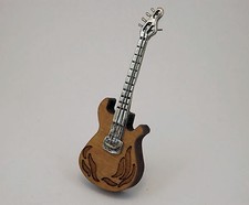 CHITARRA FOLK MINIATURA IN LEGNO E ARGENTO FOLK GUITAR MINIATURE SILVER AND WOOD