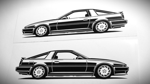 Adesivo toyota supra - adesivo, mk3