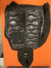 Giubbotto Blauer nero con logo sulla spalla 