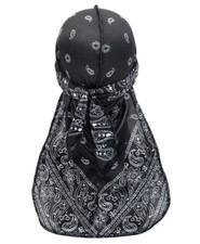 Durag  Americana Con Stampa Turbante Unisex Durags Capelli Copricapo In Raso