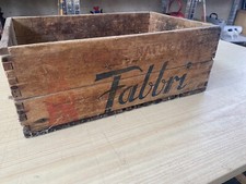 Cassa Legno Pubblicitaria Fabbri Amarene Bibite Naturali Epoca Collezione