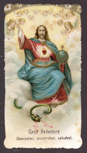 Vecchio santino gesu - vecchio, "gesu'