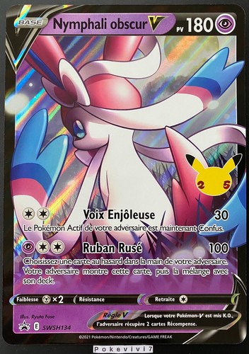 Carte pokemon nymphali obscur - carte,