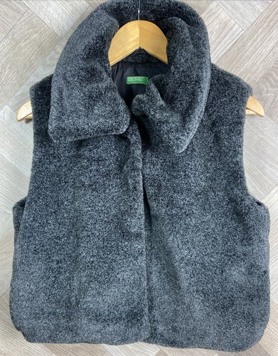 Gilet benetton grigio scuro - gilet,