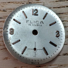 Flica 15 Rubis Watch Dial 18.9 mm (used and one pin it's a little bend)