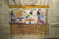 Papiro egizio fatto a mano con