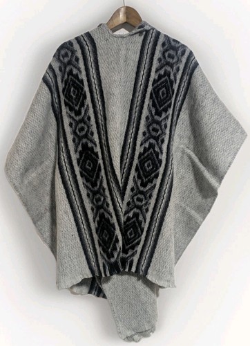 Poncho pullover grigio - , chiaro